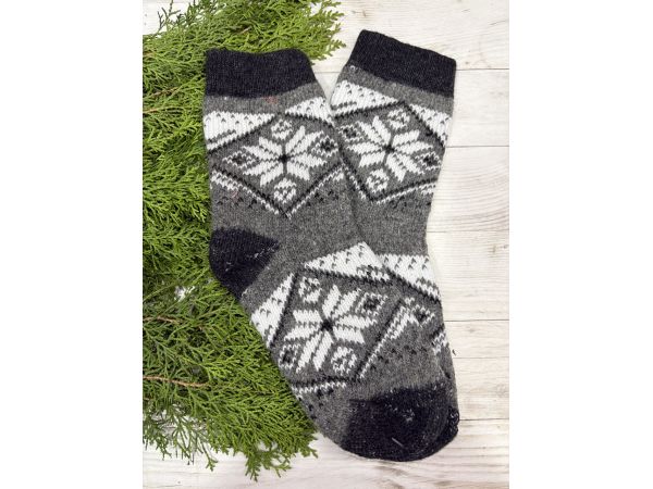 Шкарпетки жіночі з овечої шерсті Орнамент
