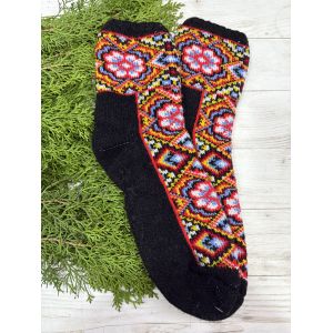 Шкарпетки жіночі з овечої шерсті Орнамент
