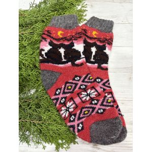 Жіночі теплі шкарпетки з овечої вовни