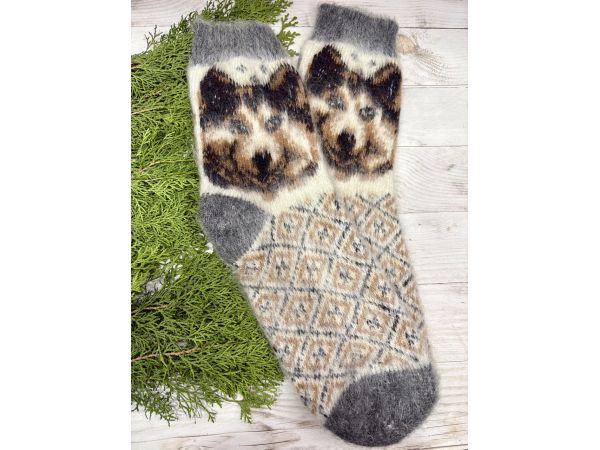 Чоловічі шкарпетки з козячого пуху