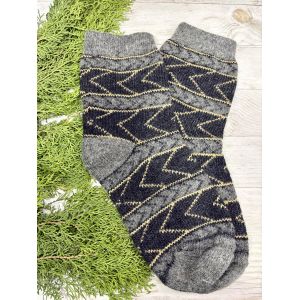 Шкарпетки з овечої вовни з українським орнаментом | Теплі вовняні шкарпетки на зиму