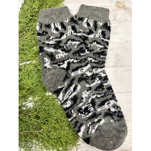 Шкарпетки з овечої вовни з українським орнаментом | Теплі вовняні шкарпетки на зиму