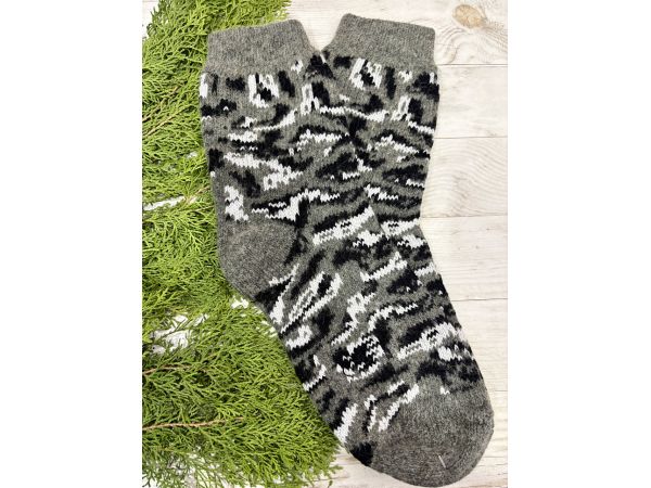 Шкарпетки з овечої вовни з українським орнаментом | Теплі вовняні шкарпетки на зиму