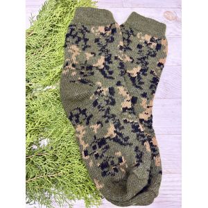 Шкарпетки з овечої вовни з українським орнаментом | Теплі вовняні шкарпетки на зиму