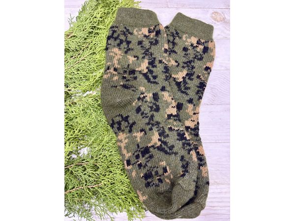 Шкарпетки з овечої вовни з українським орнаментом | Теплі вовняні шкарпетки на зиму