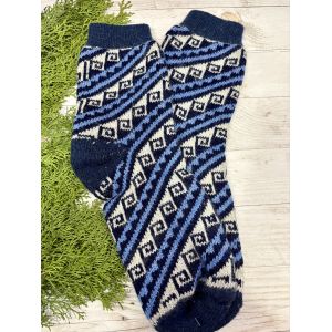 Шкарпетки з овечої вовни з українським орнаментом | Теплі вовняні шкарпетки на зиму