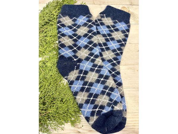 Шкарпетки з овечої вовни з українським орнаментом | Теплі вовняні шкарпетки на зиму