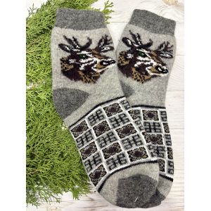 Шкарпетки з овечої вовни з українським орнаментом | Теплі вовняні шкарпетки на зиму