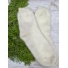 Шкарпетки жіночі з козячого пуху молочного кольору