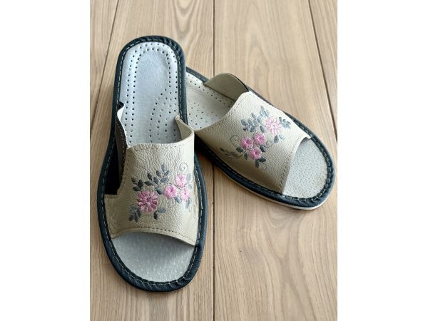 Домашні шкіряні капці жіночі 38