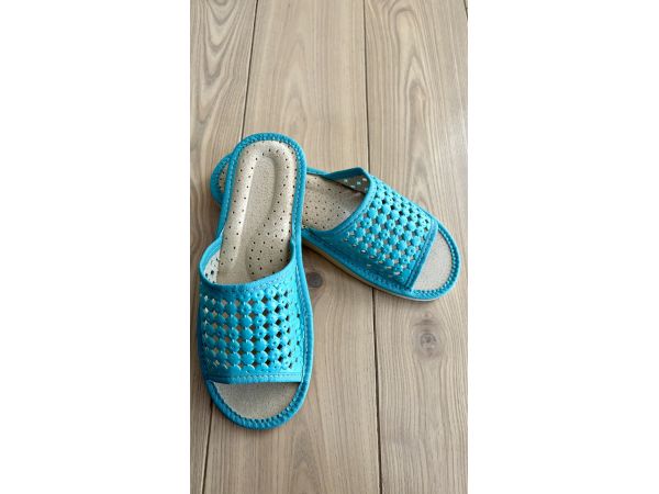 Домашні шкіряні капці жіночі