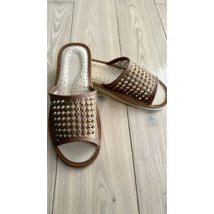 Шкіряні жіночі капці для дому з натуральної шкіри розміри 37, 38, 40, 41 40