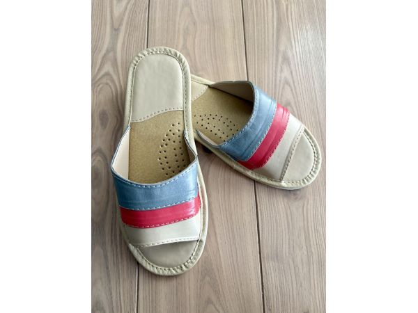 Шкіряні жіночі капці для дому з натуральної шкіри розміри 37, 39 39