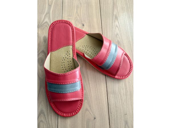 Шкіряні жіночі капці для дому з натуральної шкіри розміри 38, 41 41