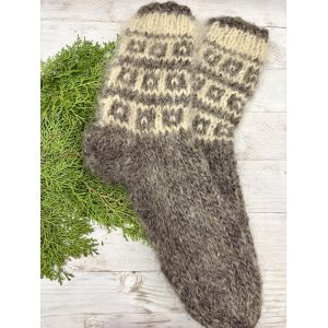 Гуцульські шкарпетки з овечої шерсті розмір 43-46 вовняні шкарпетки ручної роботи