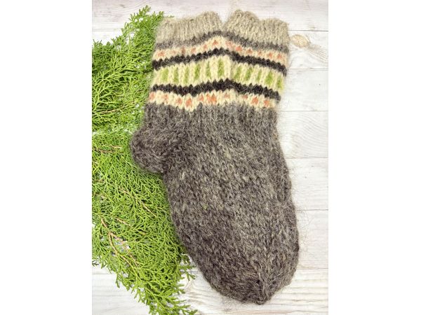 Гуцульські Шкарпетки чоловічі з овечої шерсті 43-46 розмір