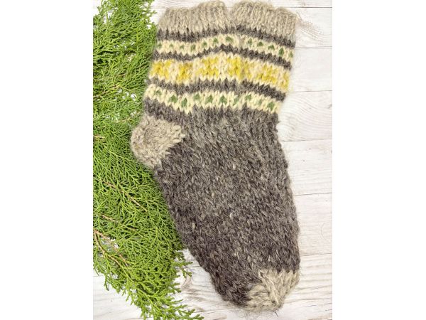 Гуцульські Шкарпетки чоловічі з овечої шерсті 43-46 розмір