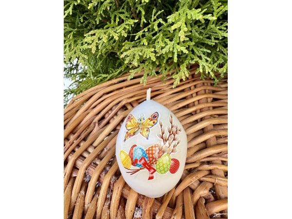 Свічки декоративні Великодні яйця – святкові свічки у формі яєчка для декору та подарунка на Великдень