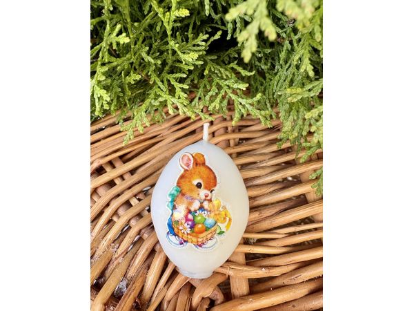 Свічки декоративні Великодні яйця – святкові свічки у формі яєчка для декору та подарунка на Великдень