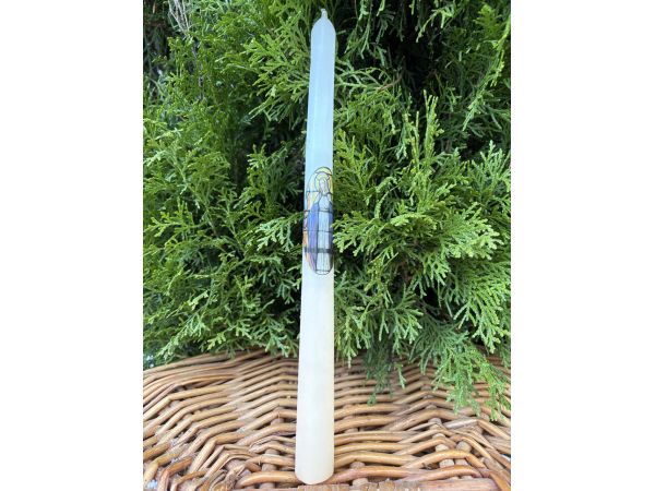 Свічка декоративна на Великдень у формі конуса Ікона 26 см