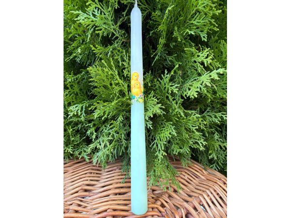 Свічка декоративна на Великдень у формі конуса 26 см