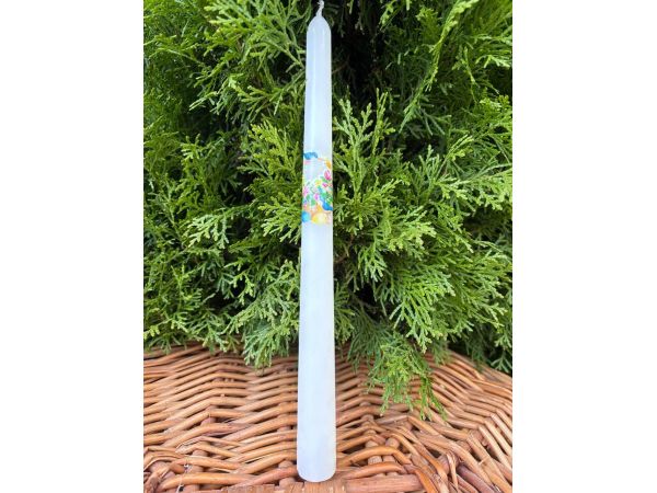 Свічка декоративна на Великдень у формі конуса 26 см