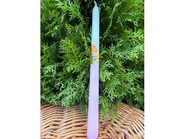 Свічка декоративна на Великдень у формі конуса 26 см