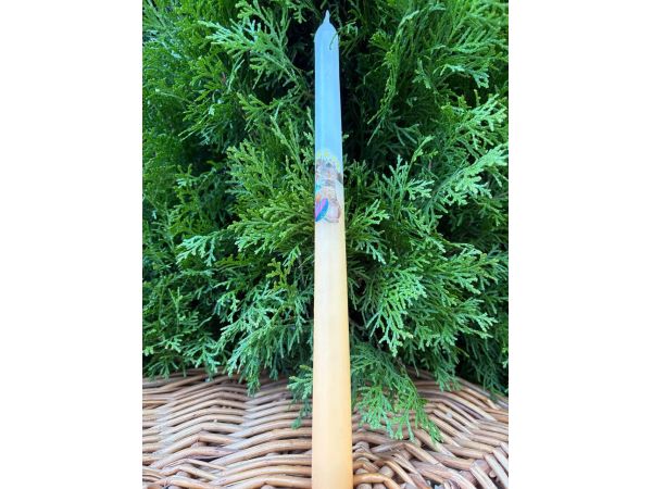 Свічка декоративна на Великдень у формі конуса 26 см