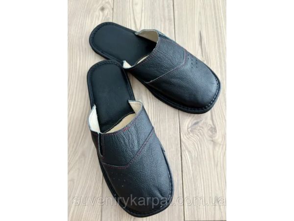 Домашні чоловічі шкіряні капці, 45 розмір