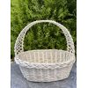 Кошик з білої лози 35х27х32 Великодній кошик