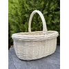 Кошик з білої лози 36х27х33 Великодній кошик