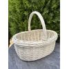Кошик з білої лози 36х27х33 Великодній кошик