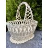 Кошик з білої лози 36х32х38 Великодній кошик