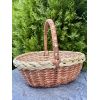 Пасхальний кошик ручної роботи з лози Великодній кошик 38х30х32 см