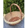 Пасхальний кошик ручної роботи з лози Великодній кошик 38х30х32 см