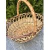Пасхальний кошик ручної роботи з лози Великодній кошик 39х28х32 см