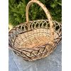 Пасхальний кошик ручної роботи з лози Великодній кошик 35х25х28 см