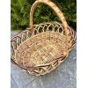 Пасхальний кошик ручної роботи з лози Великодній кошик 30х22х25 см малий