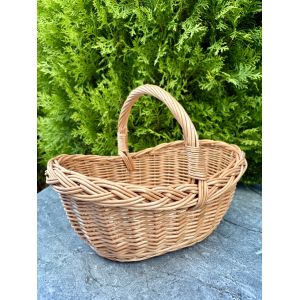 Пасхальний кошик ручної роботи з лози Великодній кошик 31х22х23 см дитячий, підростковий