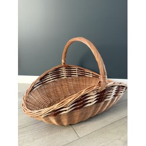 Корзина для дрів з лози ручна робота 65х46х42 см