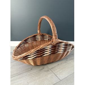 Корзина для дрів з лози ручна робота 60х40х40 см