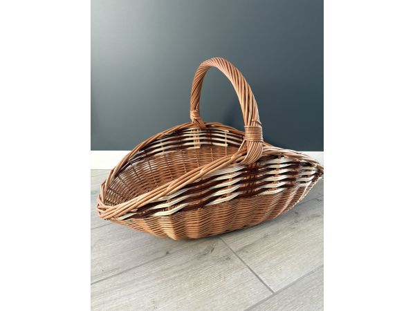 Корзина для дрів з лози ручна робота 60х40х40 см