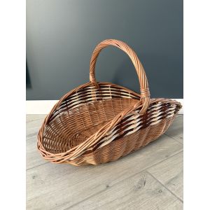 Корзина для дрів з лози ручна робота 57х34х35 см