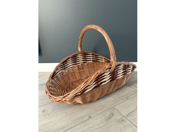 Корзина для дрів з лози ручна робота 57х34х35 см