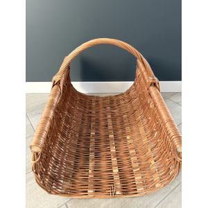 Корзина для дрів з лози ручна робота 59х41х45 см