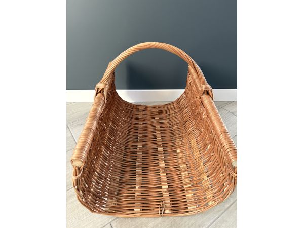 Корзина для дрів з лози ручна робота 59х41х45 см