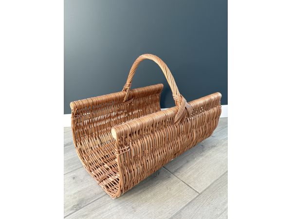 Корзина для дрів з лози ручна робота 50х35х40 см