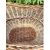 Корзина з лози для грибів ручна робота 37х25х46 см
