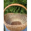Корзина з лози для грибів ручна робота 37х25х46 см