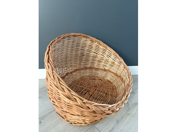 Плетена корзина для кота ручна робота 48х41х36 см